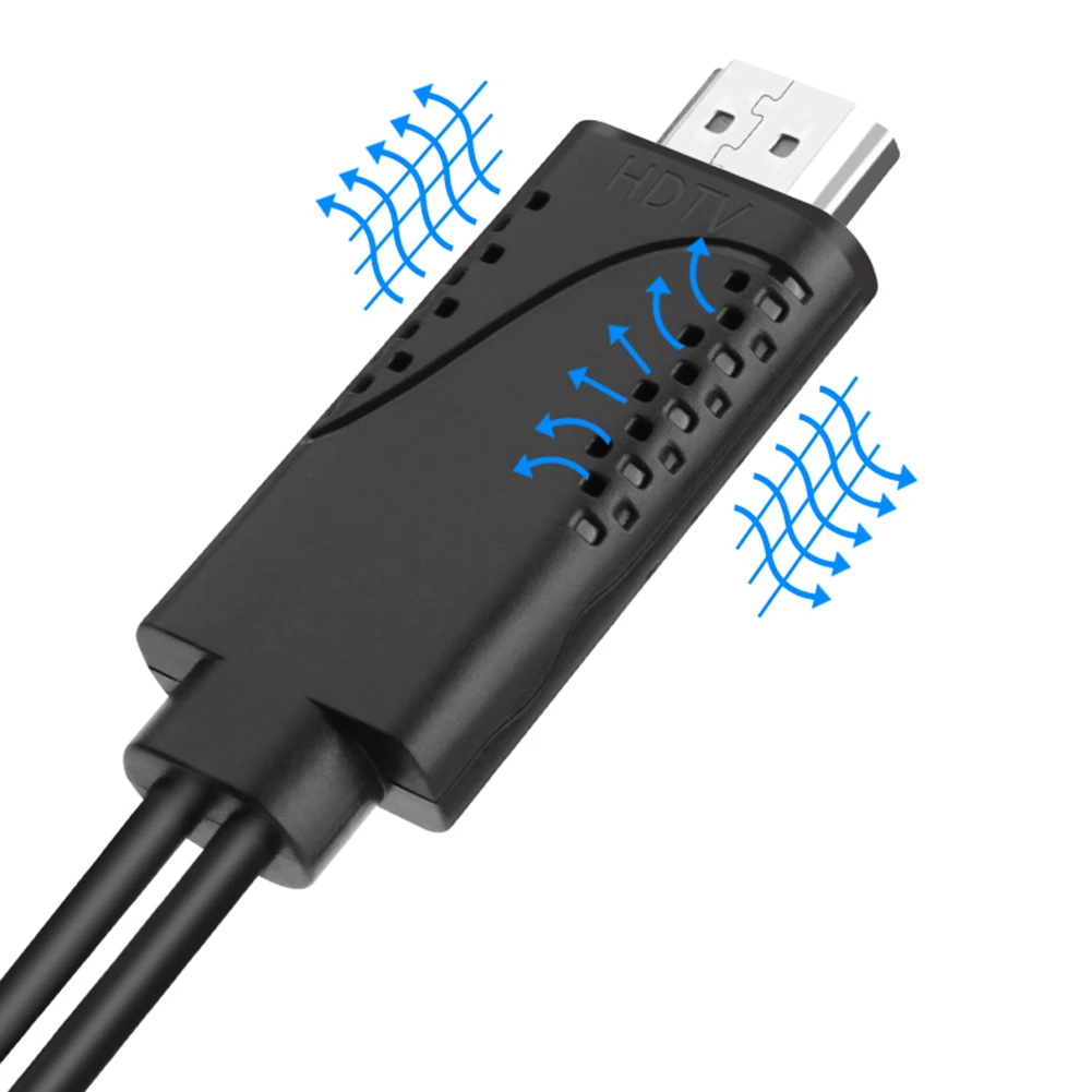 Прочный 1080P USB Женский к HDMI кабель HDTV адаптера Шнур для iPhone Android