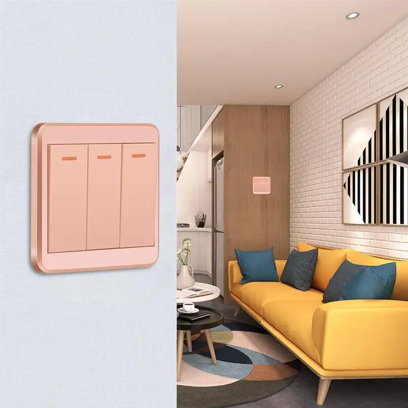 Переключатель панели дистанционного управления спальни беспроводной пульт дистанционного управления спальни липкий передатчик настенный огнеупорный современный светильник кнопка