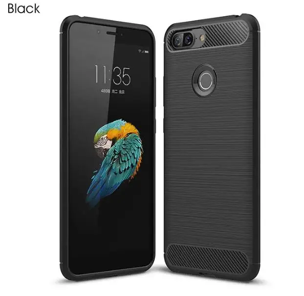 black Противоударный чехол из углеродного волокна для lenovo S5, силиконовый мягкий ТПУ матовый чехол для lenovo S5 K520 K8 NOTE Z5 - Цвет: black