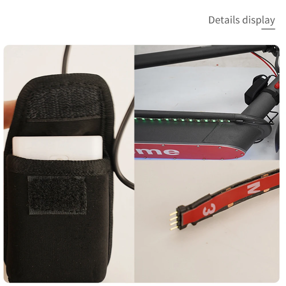 Красочный Светодиодный светильник для Xiaomi M365, электрическая фара для скутера, скейтборда, скутера, Универсальный Ночной декоративный светильник
