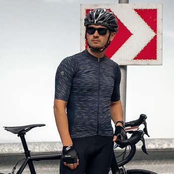 

Santic Men Cycling Jersey Fit Comfortable Bike Wear Clothes Road MTB Top Jersey Spring Summer Jerseys Asian Size M9C02152