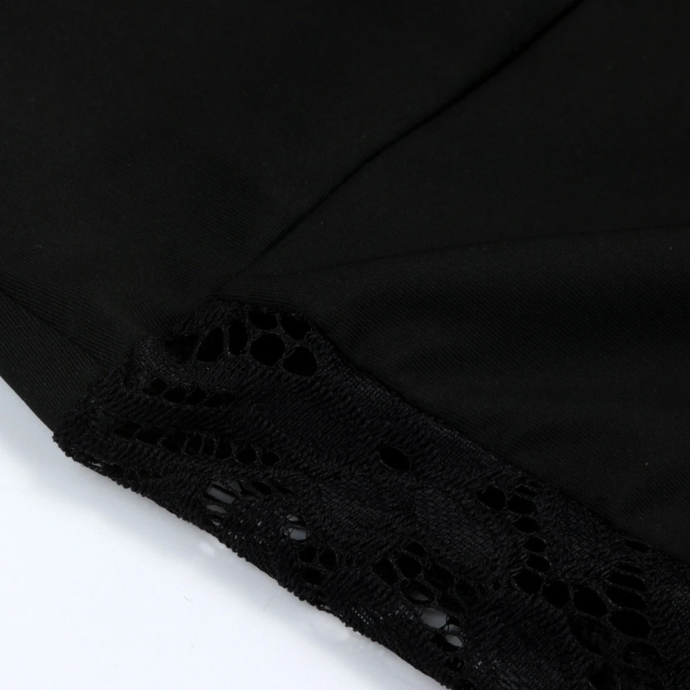 Свободные штаны из страуса размера плюс, повседневные Черные, 5XL, широкие штаны, длинные женские штаны с высокой талией, кружевные летние свободные штаны 1127