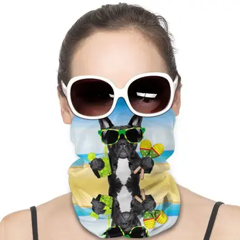 

Brazil French Bulldog Man's Women's Scarf Bandana Neck Gaiter mouth-muffle Cover Sunscreen UV Dust Protection for Work