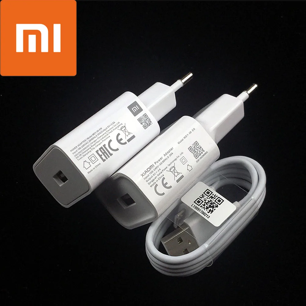 Xiaomi зарядное устройство 5В/2а настенный адаптер питания usb micro Дата-кабель для Redmi 4x5 plus 6 pro 7 Note 4 4x5 6a