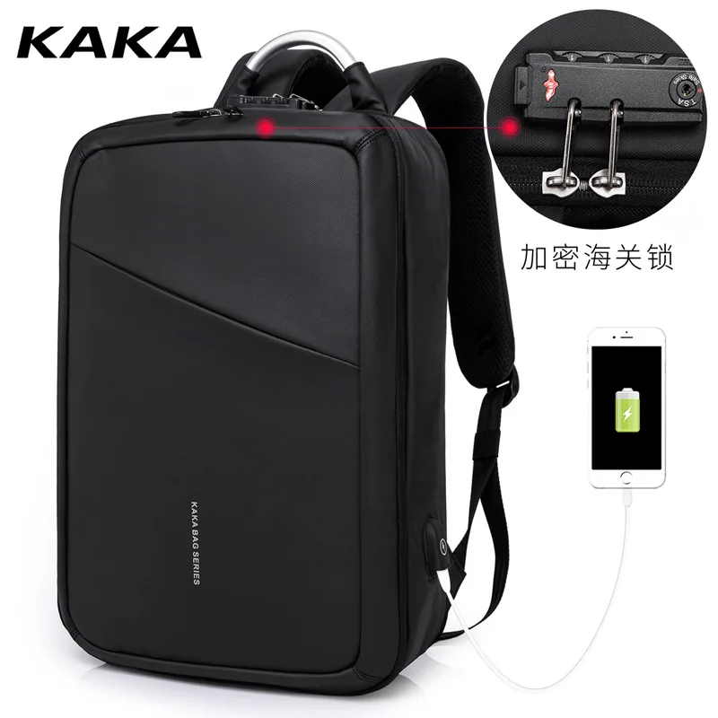 

New Style Oxford Cloth Backpack Anti-Theft Backpack Men's Large-Volume Business Computer Book with Charging