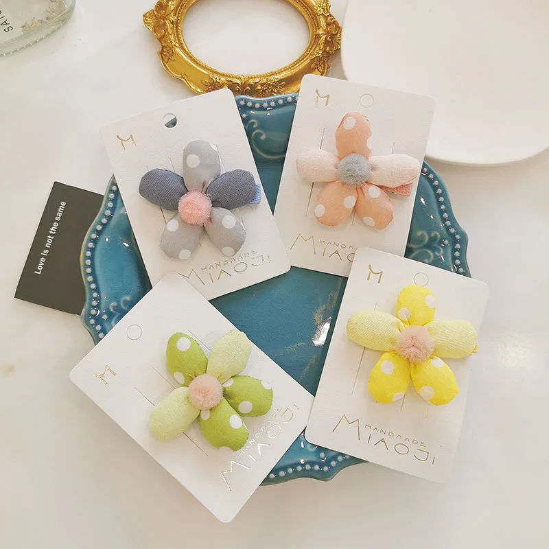 Модная Милая заколка для волос с цветами для девочек детская заколка для волос в Корейском стиле детские аксессуары для волос