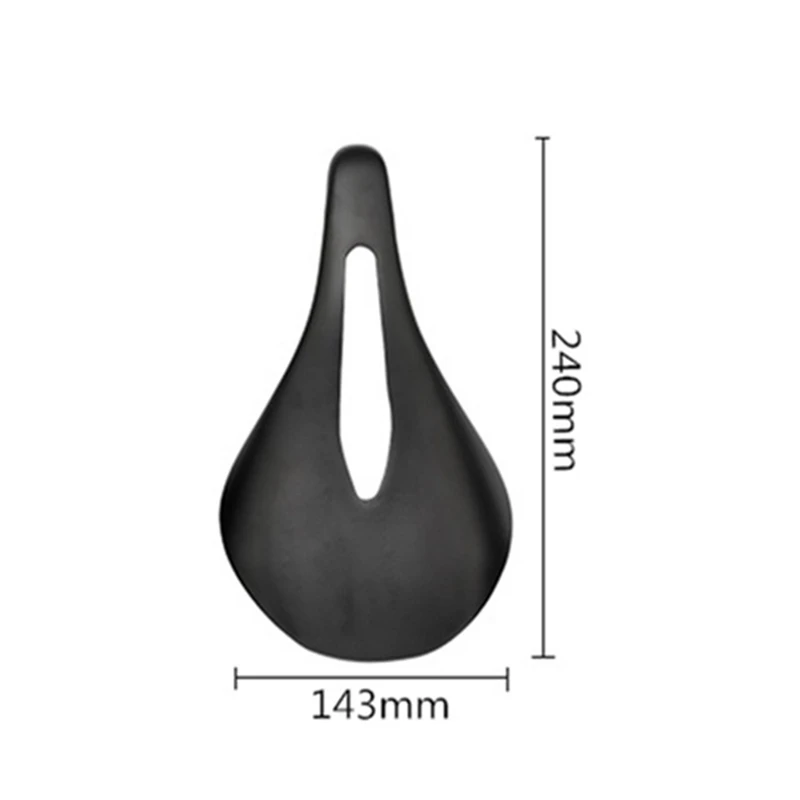 Comfortable Bike Seat Lightweight Carbon Bicycle Saddle 3K Matt Bike Seat Cushion for MTB Road Bike