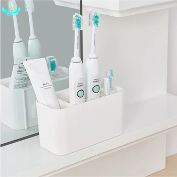 

Toothbrush Toothpaste Holder Wall Mounted Electric Toothbrush Holder Space Saving Bathroom Storage Accessories DWH5