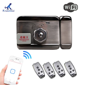 

WiFi smart lock 12V DC remote control electronic lock keyless door lock app control intelligent networking home lock RFID lock