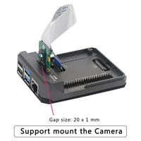 Argon NEO Raspberry Pi 4 przypadku aluminium metalowa powłoka przesuwne pokrywa magnetyczna pasywne chłodzenie radiator silikonowy dla RPi Model 4B 3