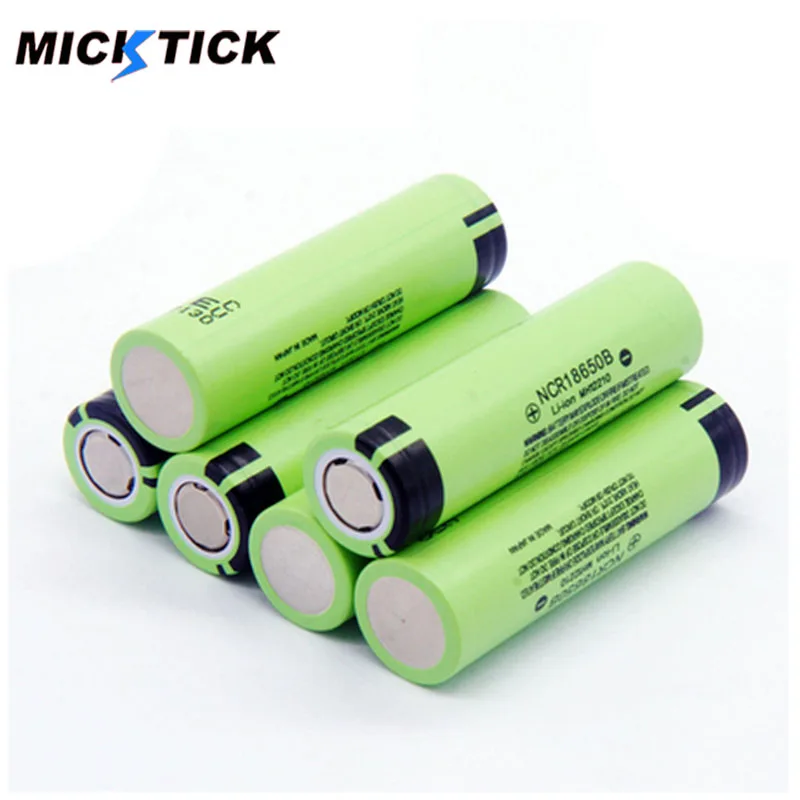 MICKTICK NCR18650B 3,7 v 3400 mah 18650 литиевая аккумуляторная батарея для фонариков батареи(без PCB