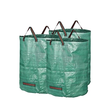

76*45cm 120L pp Round Gardening Leaf Bag Garden Plant Flower Garbage Bag Portable Debris Bucket Foldable Trash Can