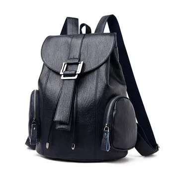 

High Quality Waterproof Leather Women Backpack Fashion Anti-theft Women Backpacks Famous Brand Ladies Large Capacity Backpack