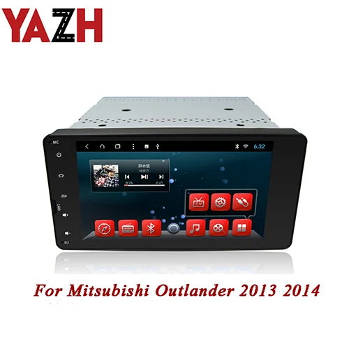 YAZH 7 дюймов сенсорный экран 32 ГБ Android Авторадио для Mitsubishi Outlander 2013 gps навигация 1080*800 ips TFT ЖК-дисплей - Цвет: 9.0 RAM 2GB ROM 32GB