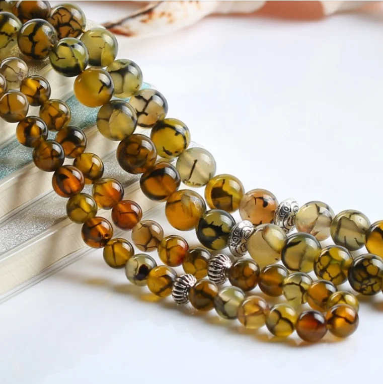 LOSHEREN с фабрики камень мусульманские четки Tasbih молитвенные бусы - Окраска металла: 10mm 100beads