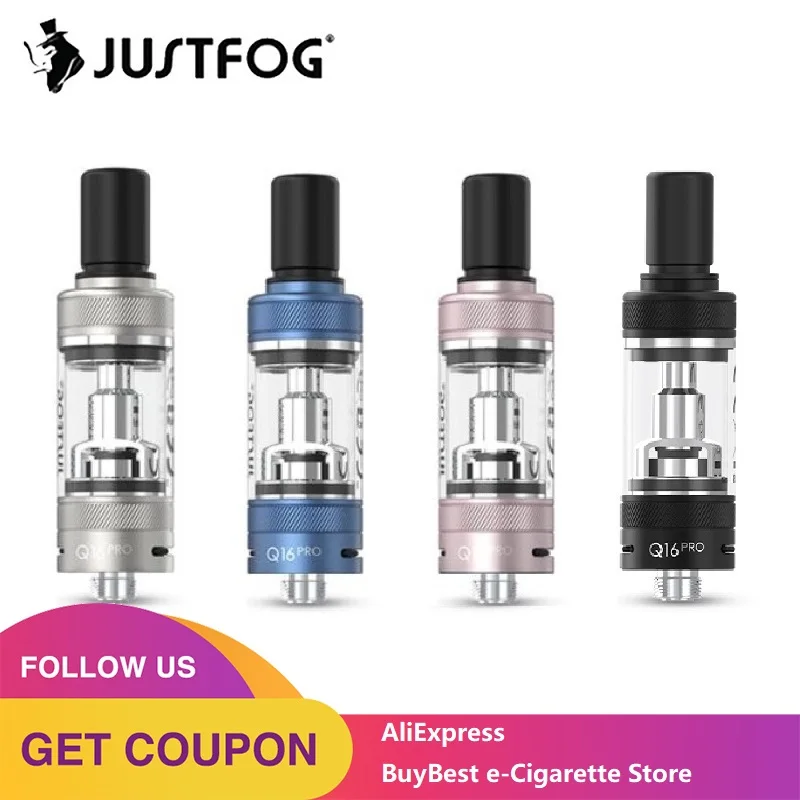 Новинка оригинальный атомайзер JUSTFOG Q16 Pro клиромайзер 1 9 мл электронная сигарета с