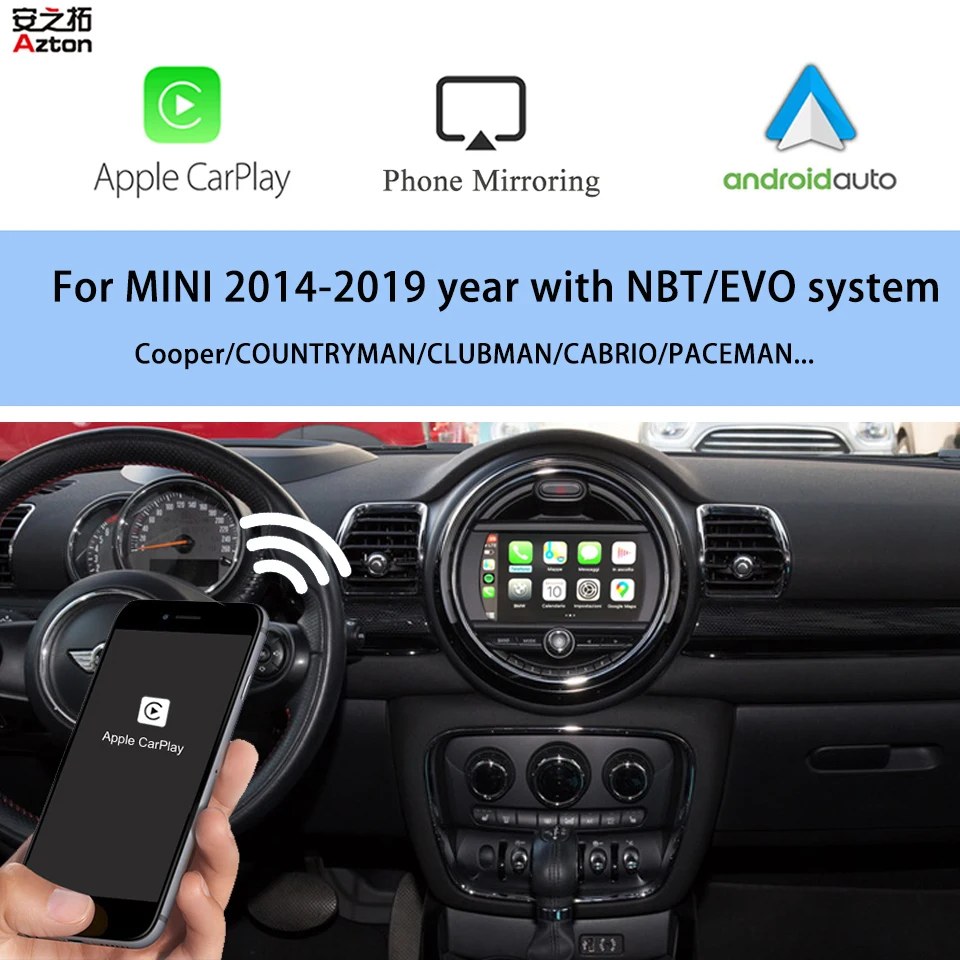 Autoradio GPS Mini Cooper & cabrio F55 F57 F56 2014-2018 Android 12