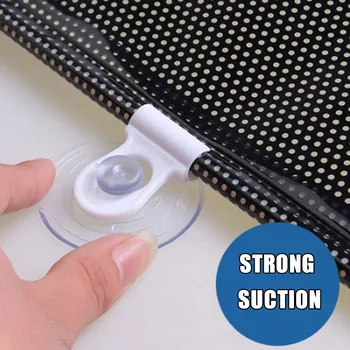

Auto Car Retractable Sun Shade Replacement Accessory Curtain Black PVC