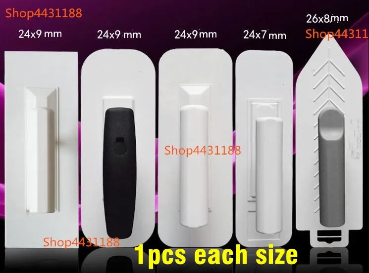Mixed 5pcs/lot ABS material blade plaster trowel construction concrete spatula tool for Diatom mud/ fiber cement /caulk coating