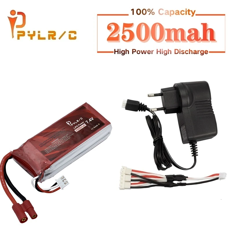Литий Полимерный Аккумулятор 7 4 в 2500 мАч 45c для Syma X8C X8W X8G X8 RC Quadcopter Запчасти Дронов