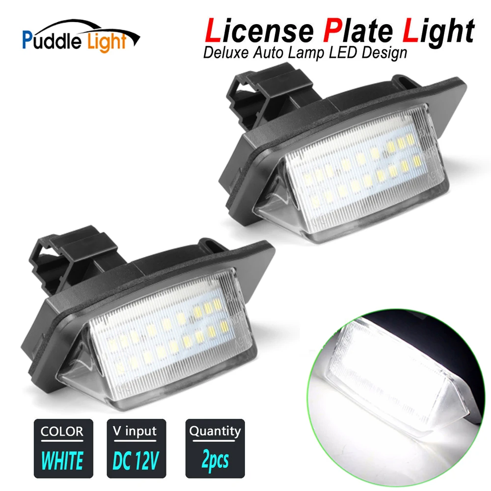 

2Pcs LED Number License Plate Light Lamps For Mitsubishi Eclipse 1 2 3 4 Cross Cabriolet Outlander 1 2 3 XL Lancer 8 Sportback