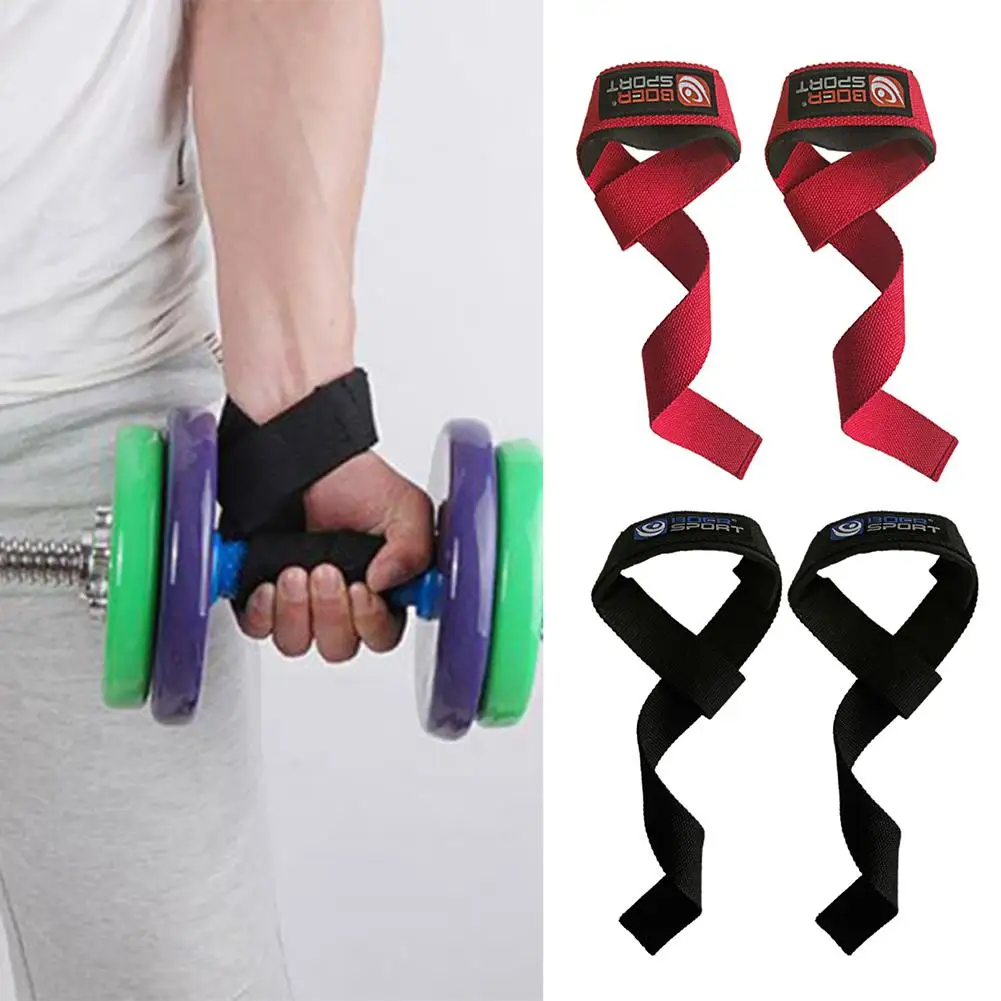 BOER 1 Pair Lifting Strap Wrist Support Belts Wraps Training Hand Bar Straps 