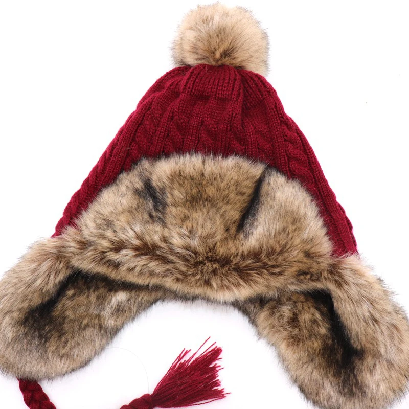 Rajutan Topi Earflap Cap 