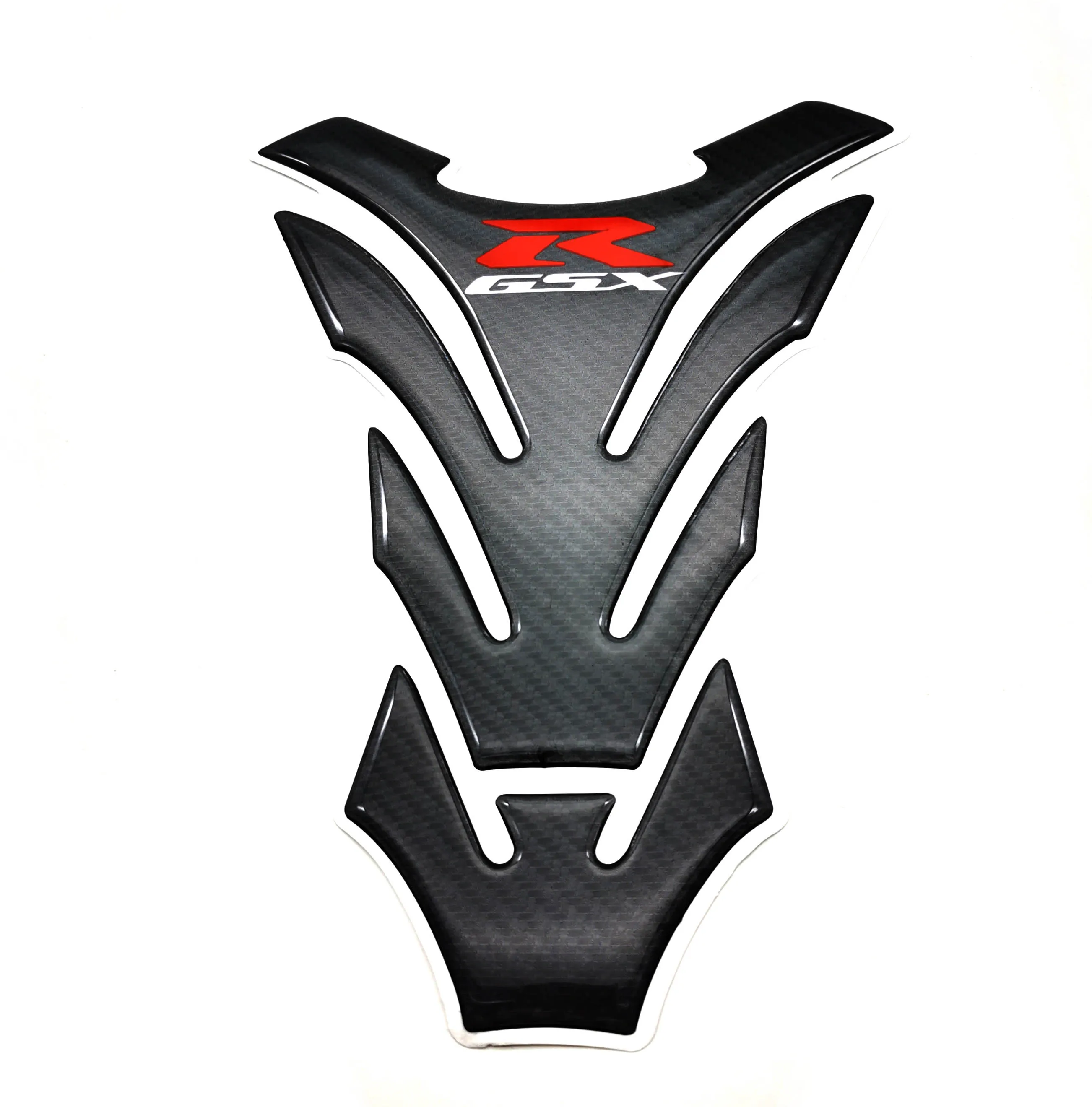 Углерода бак мотоцикла Pad Стикеры наклейка для Suzuki GSXR 750 600 1000 1300 Hayabusa SV650 K4 K5 K6 K7 K8 K9 K11 - Название цвета: Black