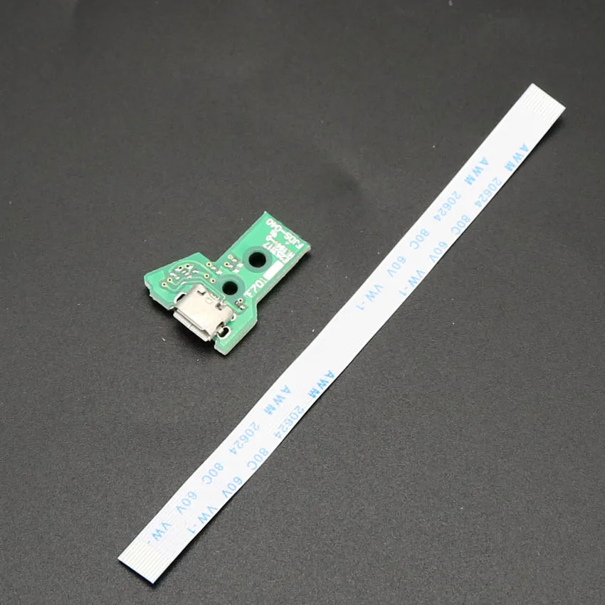 Yuxi für ps4 controller micro usb lade board port buchse buchse dock 12pin 14pin jds 001 011 030 040 055 stecker kabel – Detail 7