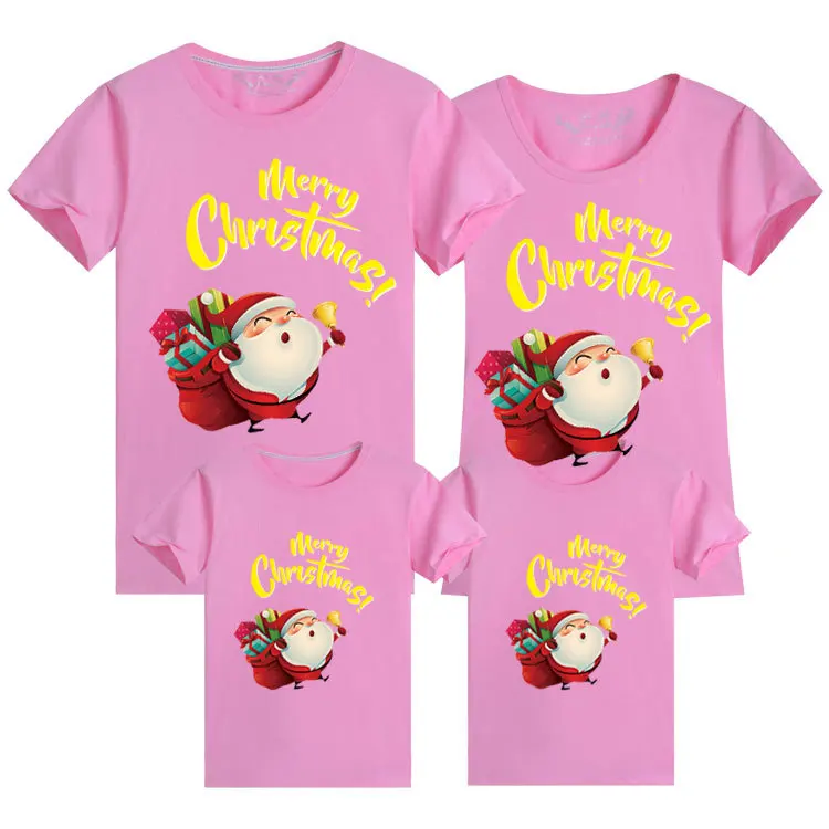 Новогодняя одежда для всей семьи; Рождественская футболка; одинаковые комплекты для семьи; одежда для мамы, дочки, папы и сына; рубашка «Мама и я»