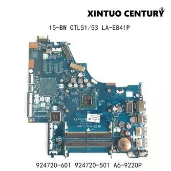 

924720-601 924720-501 For HP 15-BW Laptop Motherboard CTL51/53 LA-E841P Mainboard With AMD A6-9220P CPU 100% tested working