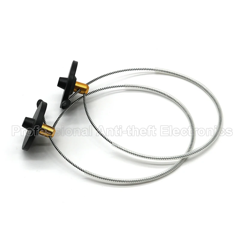 500 Pieces Milk Powder Cans Security Tags with 48cm Steel Wire EAS RF 82MHz Hard Tag for Maternal and Infant Store