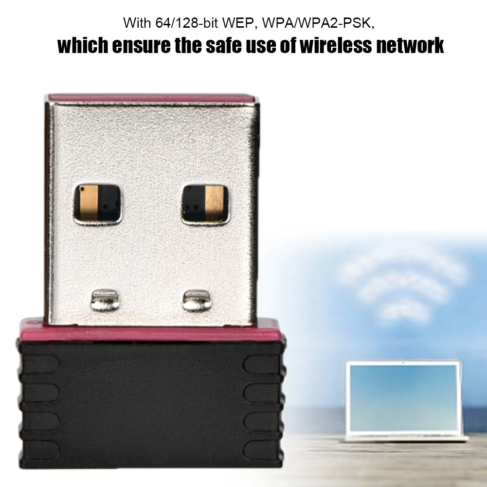 SOONHUA 2.4GHz 600Mbps Mini USB Wireless Adapter Network Card USB 2.0 WiFi Dongle With Drive CD For WIN For MAC