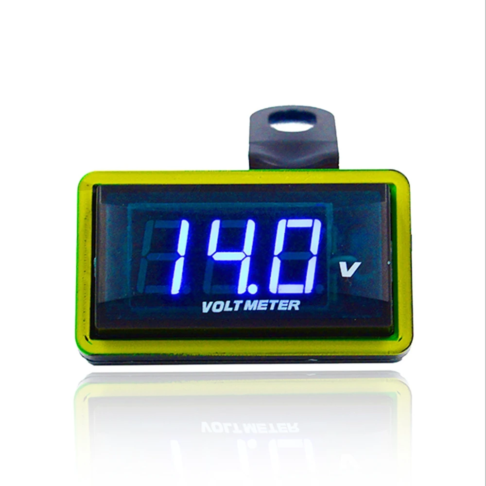 

Display Digital LED High Accuracy Voltage Volt Gauge Voltmeter 12V Motorcycle Panel Instruments for Honda Kawasaki