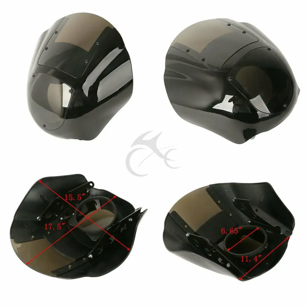 МОТОЦИКЛ ABS четверть обтекатель и тонированное ветровое стекло для Harley XL 88-Up Dyna модели 95-05