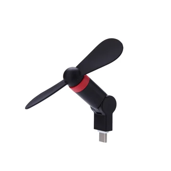 

180 Degree Rotating Type C Cooling Fan For Samsung S9 S8 Xiaomi5 6 Huawei P9 P20 4XFB