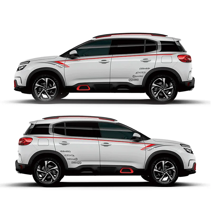 sport car sticker For Citroen C5 AIRCROSS Mark Levinson Exterior Side door Decal Car Vinyl Film 1 Pair