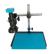 30MP 2K 1080P HDMI цифровой USB видео микроскоп камера+ 180X 300X C-Mount объектив+ 144 светодиодные фонари+ регулируемая поддержка одной руки