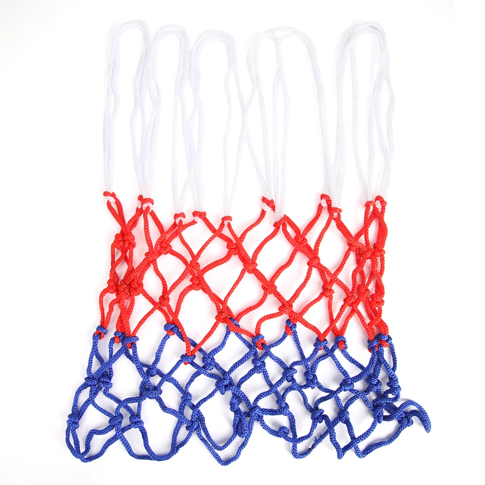 Basketball Net All-Weather Basketball Net Red+White+Blue Tri-Color  Basketball Hoop Net Powered Basketball Hoop Basket Rim Net