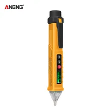 Vc1010 não-contato testador de tensão ac com sensibilidade variável 12v-1000v dupla faixa elétrica testador caneta lcd com bips