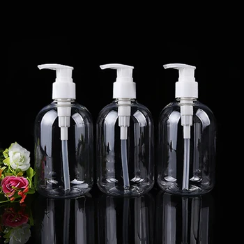 

Makeup Empty Plastic Bottles Press Cap 300ml Liquid Soap Lotion Dispenser Refillable Empty Bottles Plastic Jars