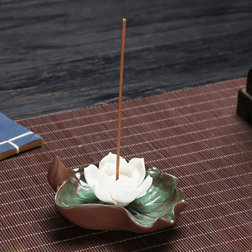 Керамическая Курильница Будда Держатель для ароматических палочек простая