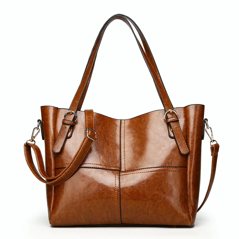 

2019 Foreign Trade New European and American Fashion Splicing Women's Bag