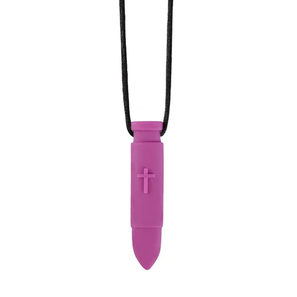 3 Sensory Crayon Teether Ожерелье Лучшие инструменты для аутизма и прорезывания зубов детские силиконовые жевательные игрушки для жевания кулон для мальчиков и девочек - Цвет: 3