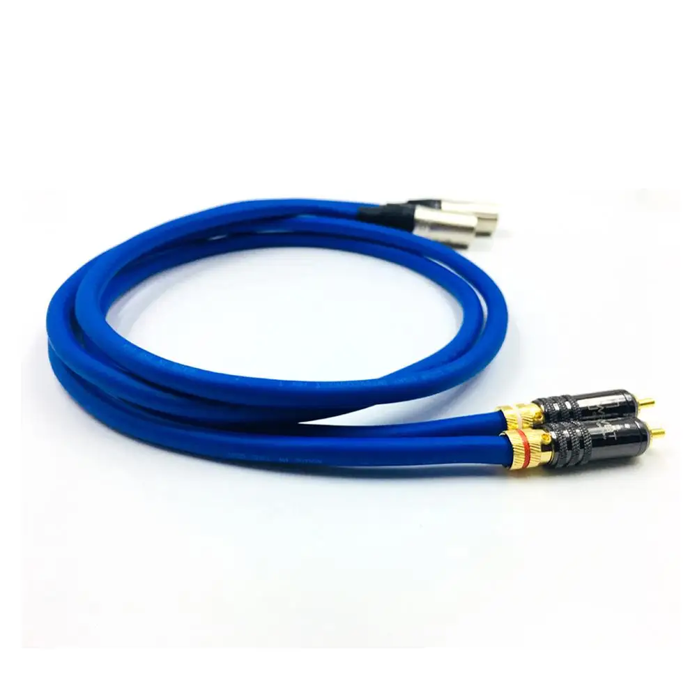 Бесплатная доставка Cardas 2RCA штекер-двойной штекер XLR интерконнектора кабеля со