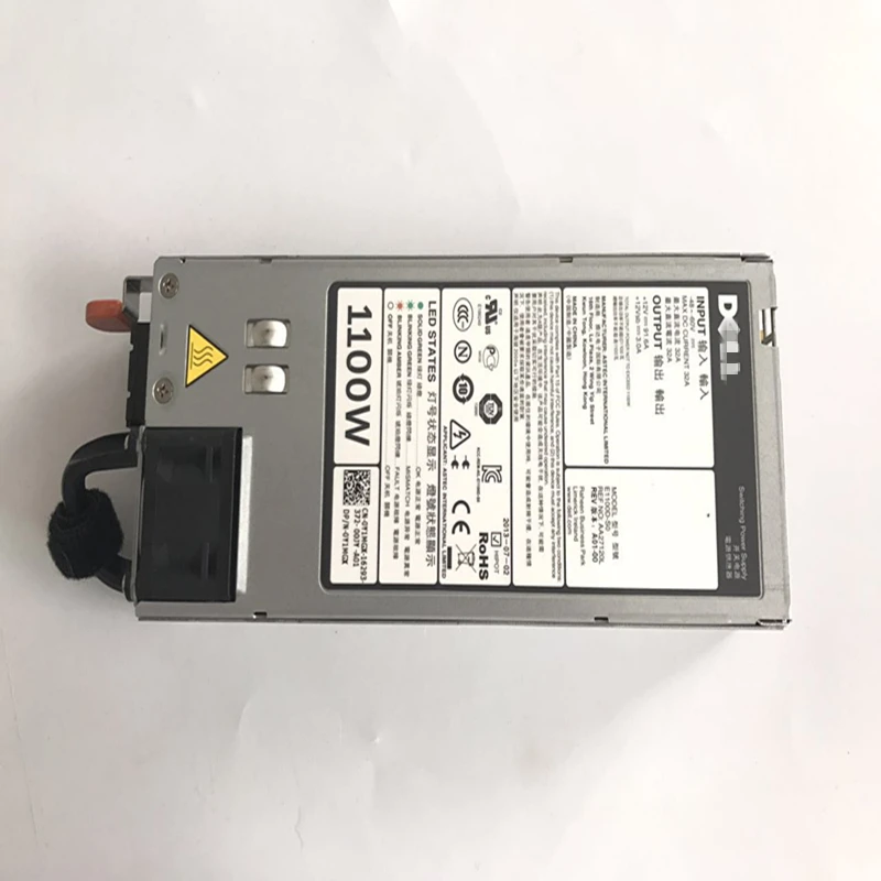Блок питания для ноутбука Dell R620 R720 R730 R520 DC48V 1100W Питание E1100D-S0 AA27120L 5G4WK Y1MGX 02RN7