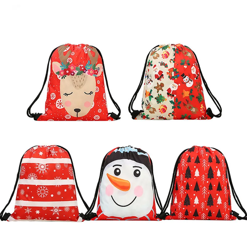 B Travel Accessories Аксессуары для путешествий, новые популярные Мультяшные женские рюкзаки, сумка на шнурке, Рождественский рюкзак, детский школьный пляжный рюкзак для путешествий, сумка для покупок - Цвет: B Travel Accessories