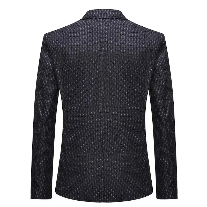 Men's Suits Coats Slim fit Casual Blazer Jacket For Men Fashion Plaid designs Black Red Grid New