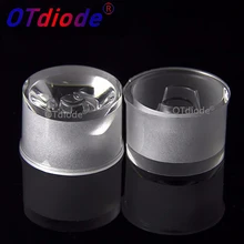 50 шт./лот Водонепроницаемый светодиодный линзы 15 30 45 60 90 120 градусов, 20 мм оптическое волокно PMMA led коллиматорный объектив для промывная настенная лампа