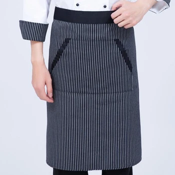 

Kitchen Cooking Aprons Work Dining Half-length Long Waist Apron Catering Chefs Hotel Waiters Uniform Essential Supplies